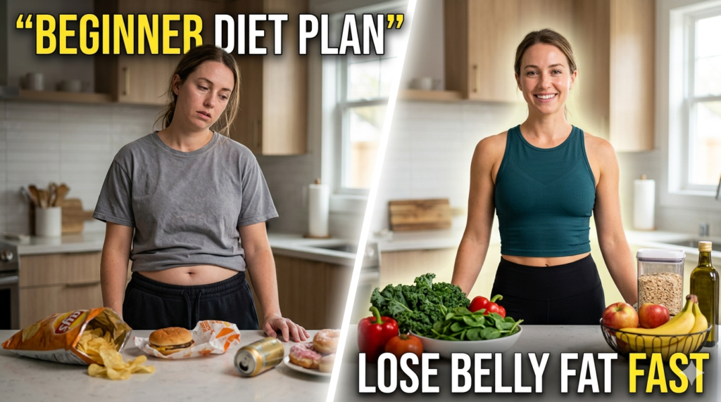 best diet plan to lose belly fat for beginners at home