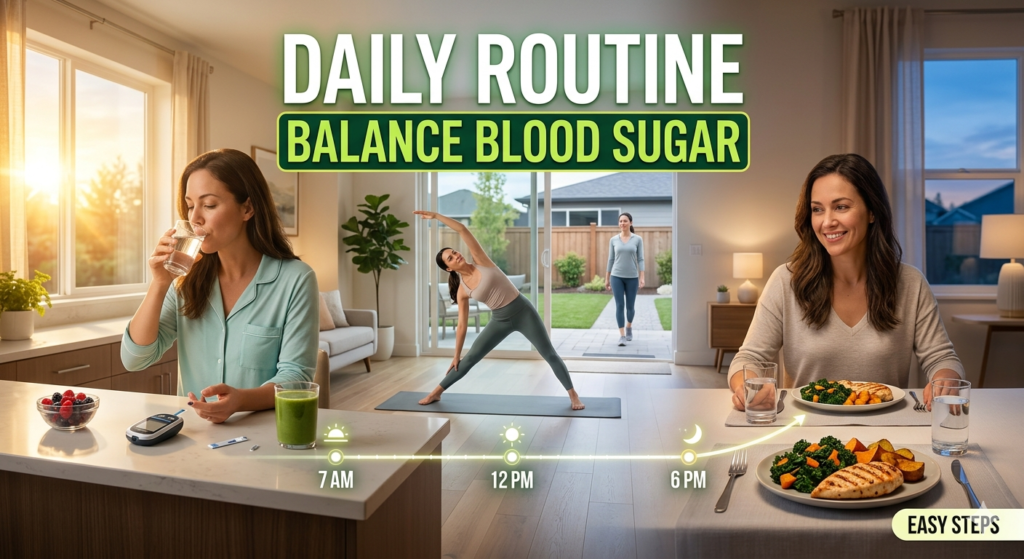 daily routine for diabetes care and blood sugar control